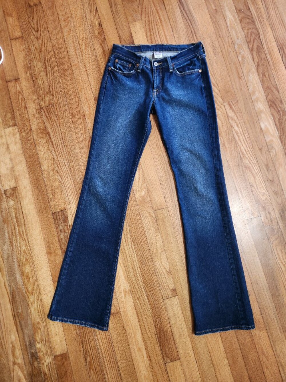 Lucky Brand Sweet N' Low Jeans 4/27 Long Low Rise Bootcut Hipster Wash